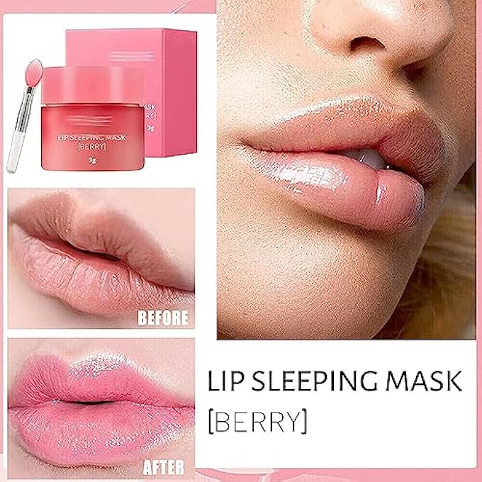 rayihni LIP SLEEPING MASK, LIP SLEEPING CARE MASK, LIP CARE CREAM MOISTURIZE HYDRATE EXFOLIATE REPAIR DRY AND CHAPPED LIP, LIP BALM FOR MOISTURE LIP CARE, 20G (2PCS) - Image 4